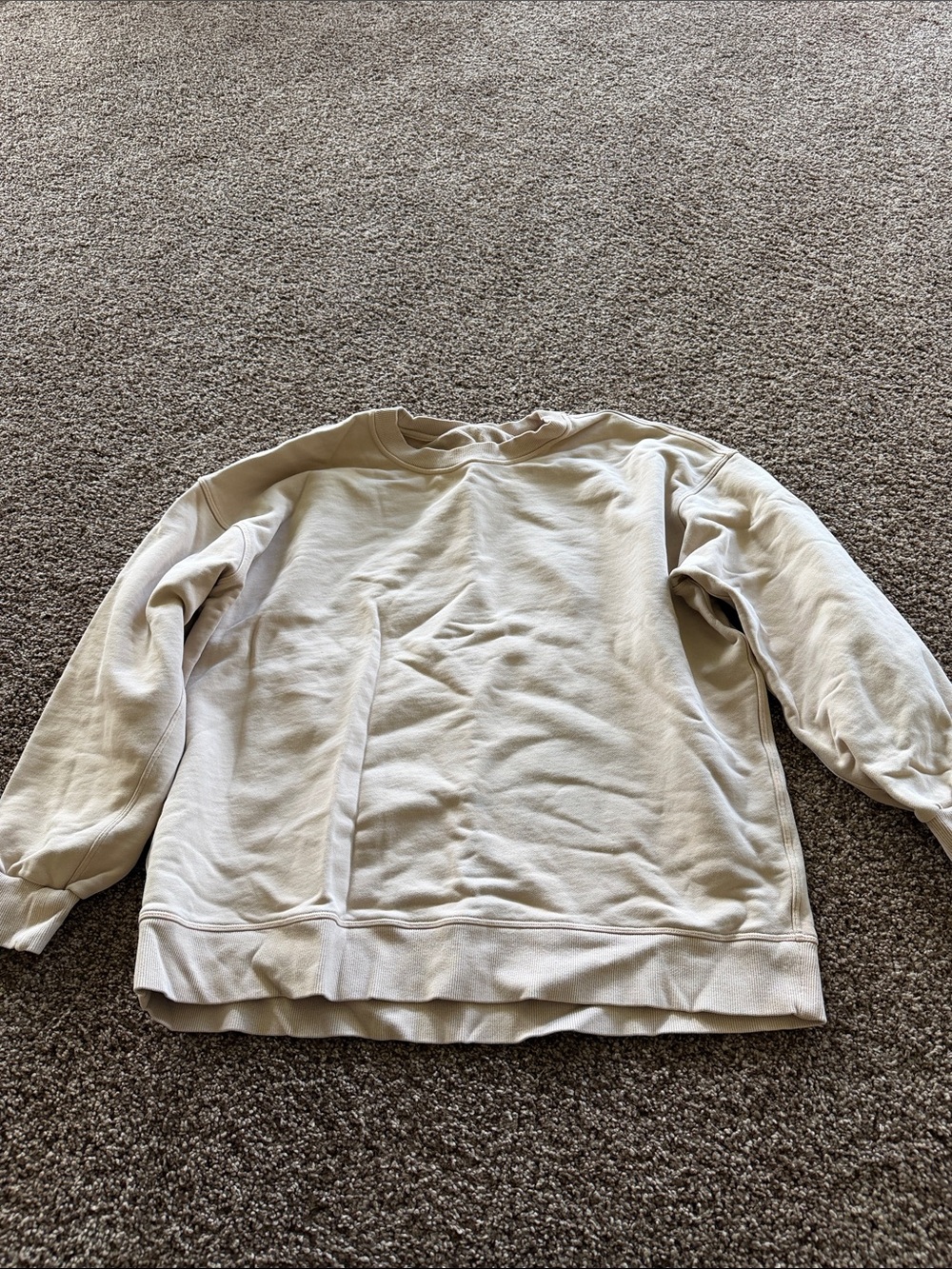 lululemon athletica Cream Crewneck Sweatshirt size M (no tag)